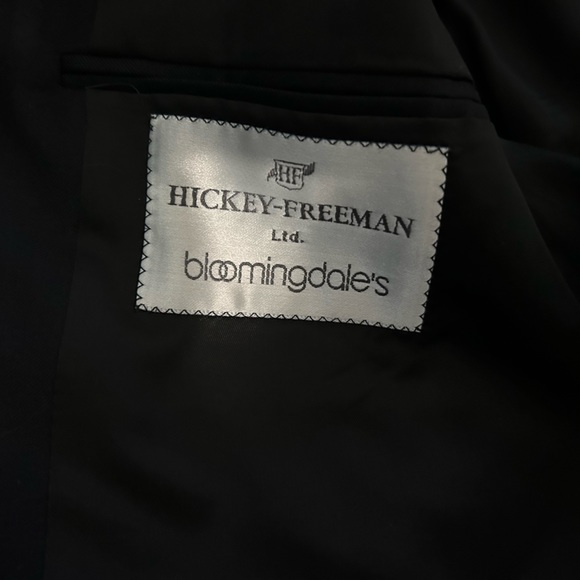 Vintage Hickey Freeman Bloomingdale’s Wool Suit Jacket Blazer 42R - Picture 6 of 13